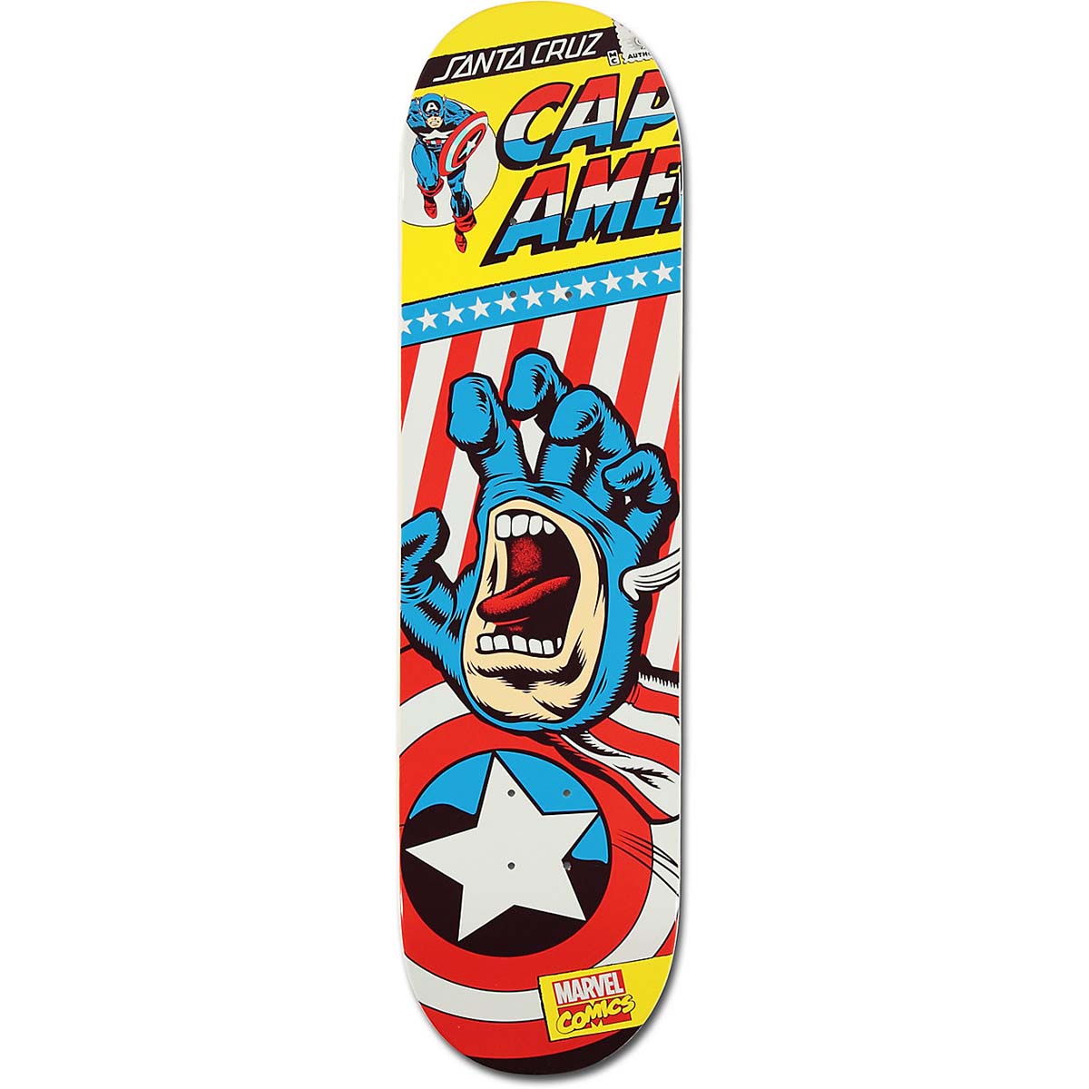 officieel betreuren onwetendheid Santa Cruz x Marvel Captain America Hand 8.26 Skateboard Deck - Sk8  Collector