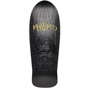 Santa Cruz SMA Natas Panther Reissue Skateboard Deck Blind Bag Black Matte with Gloss Ink