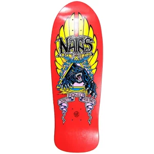 Santa Cruz SMA Natas Kaupus Panther Reissue Skateboard Deck Red