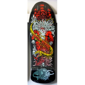 Santa Cruz Jessee Neptune Reissue Skateboard Deck Black