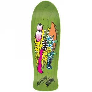 Santa Cruz Meek Slasher Reissue Skateboard Deck Green