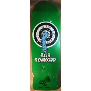 Santa Cruz Roskopp Target 1 Reissue Skateboard Deck Green