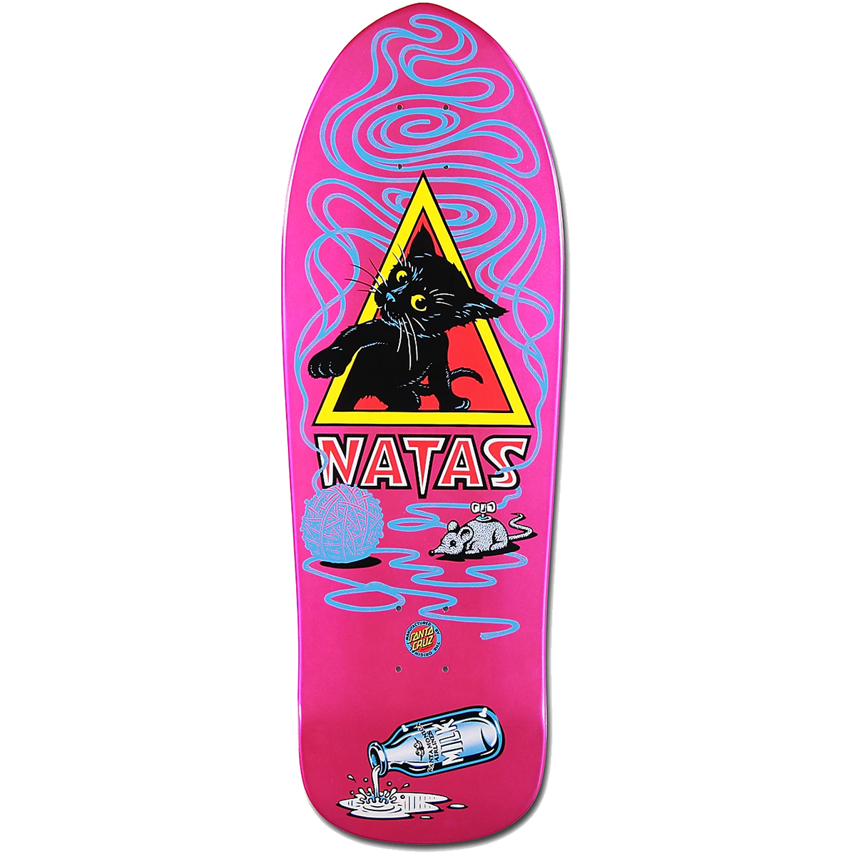 Santa Cruz SMA Natas Kitten Reissue Skateboard Deck Candy Metallic Pink -  Sk8 Collector
