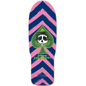 Powell Steadham Skull & Spade Reissue Deck Pink Blue