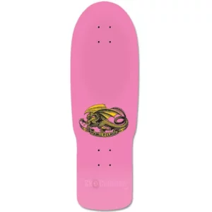 Top of Powell Steadham Skull & Spade Reissue Deck Pink Blue