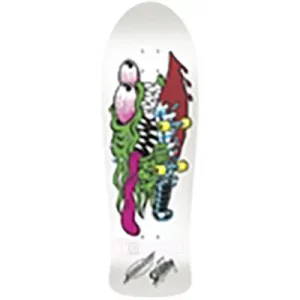 Santa Cruz Meek Slasher Reissue Skateboard Deck White (2011)