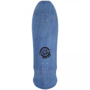 Top view of Santa Cruz Roskopp Face Reissue Deck Dark Blue Stain