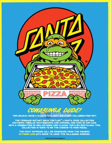 Santa Cruz x TMNT Announcement