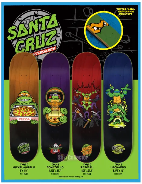 Santa Cruz x TMNT Catalog of Turtle Decks