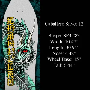 Bones Brigade Series 12 Caballero Reissue Deck Silver Card