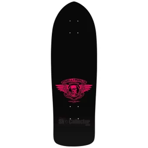 Top view of Bones Brigade Guerrero Series 14 Flaming Dagger Reissue Deck Blacklight