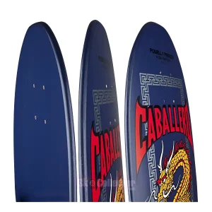 Painted side rails on Powell Peralta Caballero Chinese Dragon Reissue Deck Navy