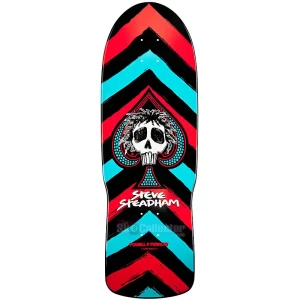 Powell Peralta Steadham Skull & Spade Reissue Deck Black/Blue/Red