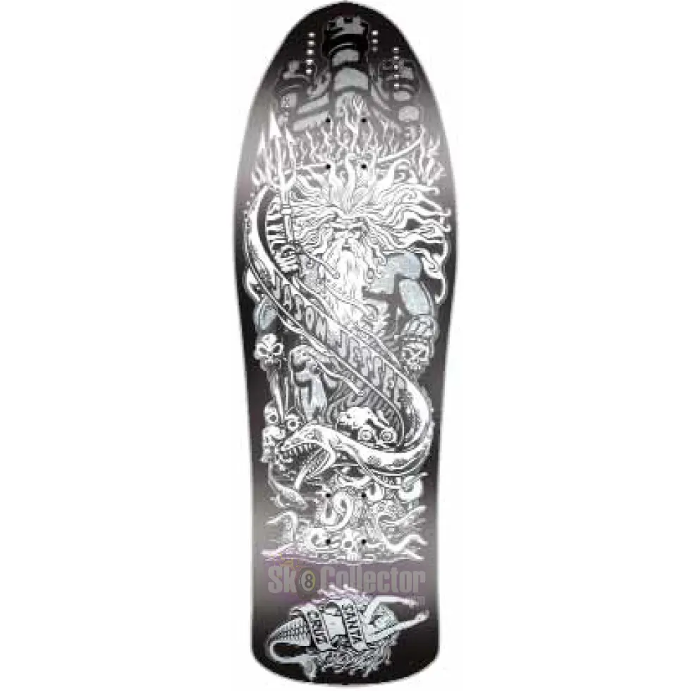 Santa Cruz Jessee Neptune Reissue Deck Ashes to Ashes - Sk8 Collector