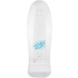Top view of Santa Cruz Kendall Pumpkin Reissue Deck Silver Prismatic