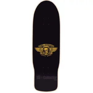 Top of Powell Steadham Spade Reissue Deck White Red Silver